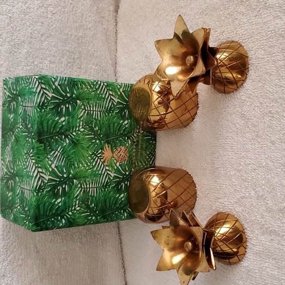2 Vintage Pineapple Candle Holders - Picture 5 of 10